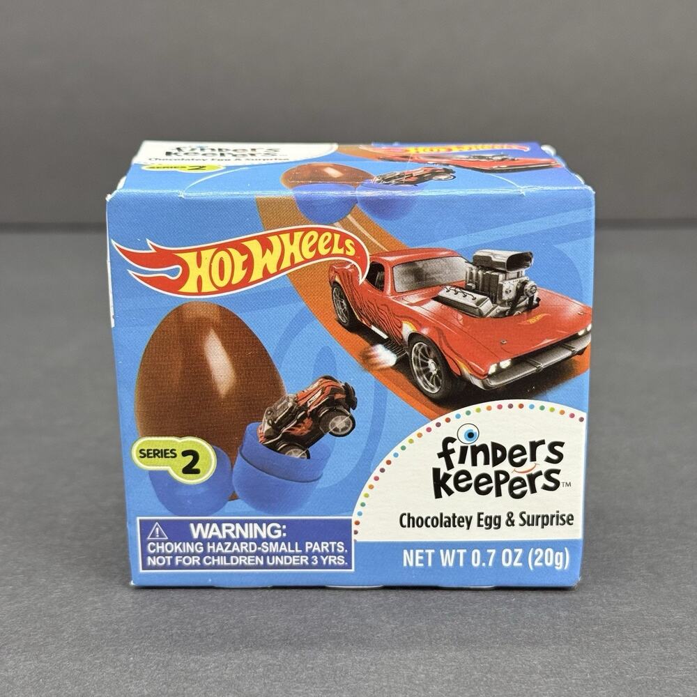 Hot Wheels Finders Keepers Milk Chocolate Egg with Surprise Toy Inside